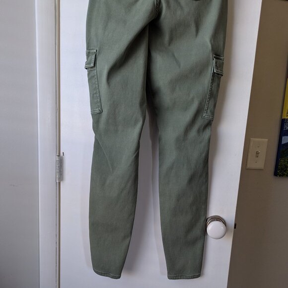 Spanx Army Green Cargo Pants Size Large Tall LT - Picture 10 of 11